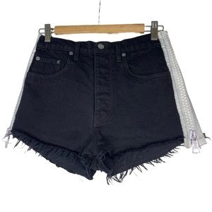 CARMAR Denim Shorts Black & White - Size 26